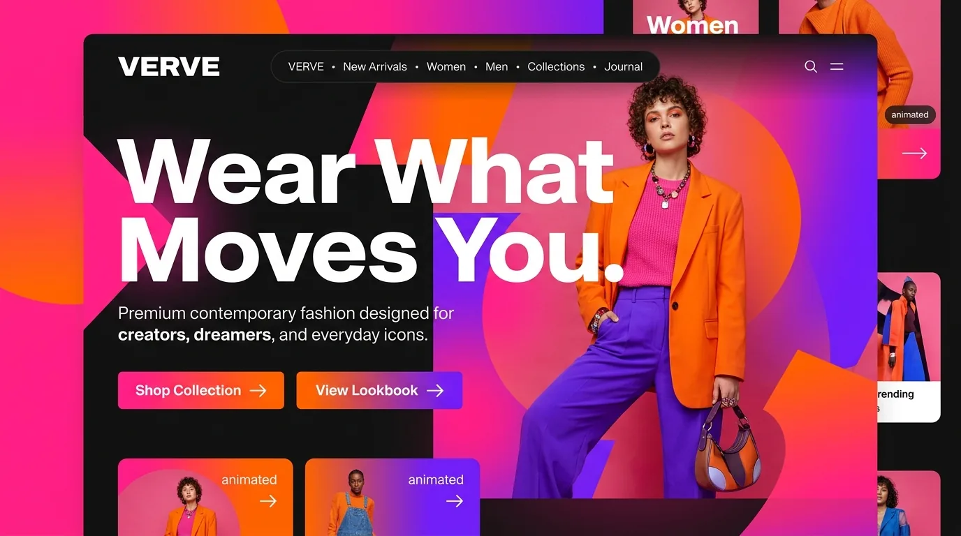 VERVE Fashion Brand Homepage